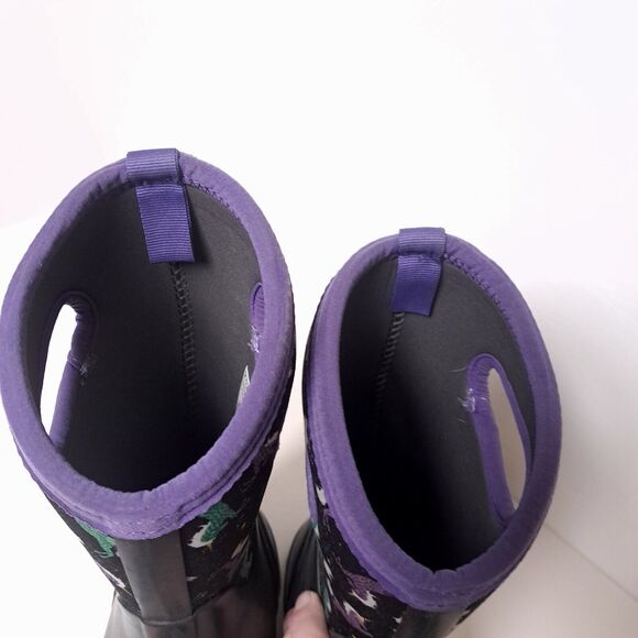 Bogs Kids Classic -30 Degree Insulated Unicorn Black Waterproof Boots Youth 5 38 - Picture 14 of 14